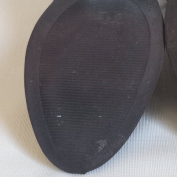 Charlotte Russe Black Faux Leather Chunky Block Heel Ankle Booties Women's 8 - Picture 10 of 12